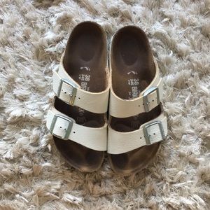 White Birkenstock for J. Crew